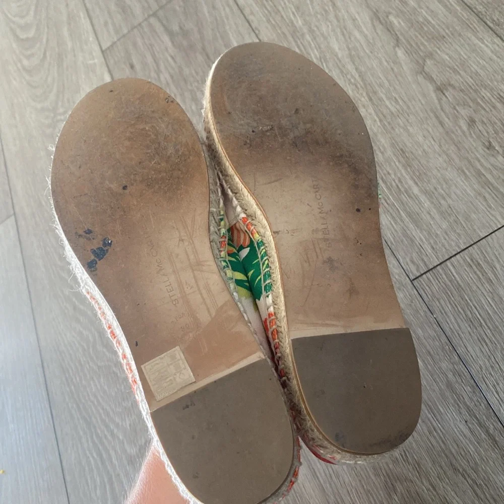 STELLA MCCARTNEY Carlow Floral Print Espadrilles Women’s 39 - Picture 9 of 14
